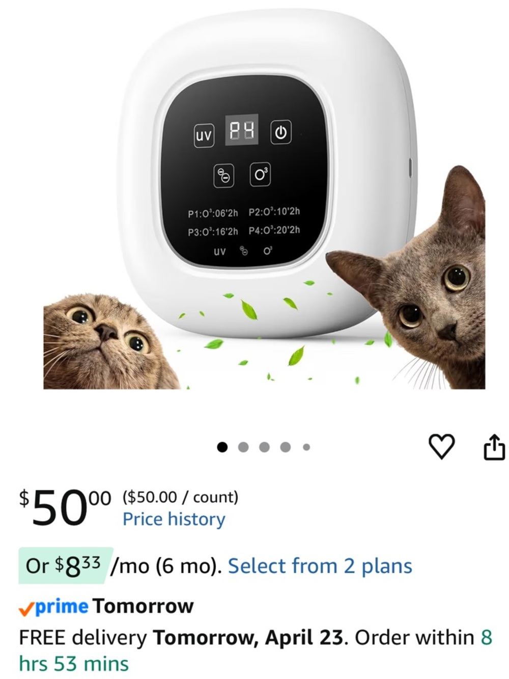 Brand new Air Purifier ozone, deodorizer